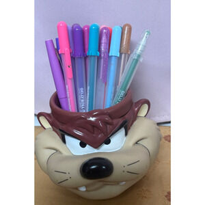 VTG. Tazmanian Devil 1992 Plastic 3D Coffee Mug Looney Tunes Cup 90s